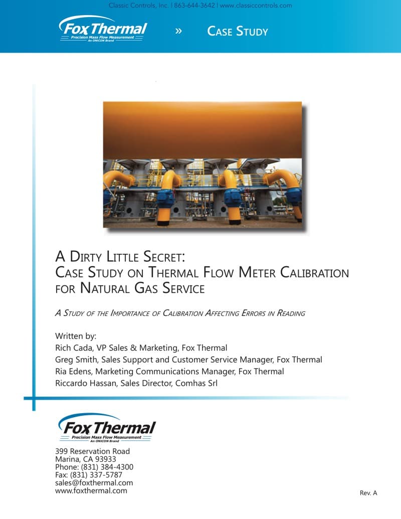 Thermal Flow Meters