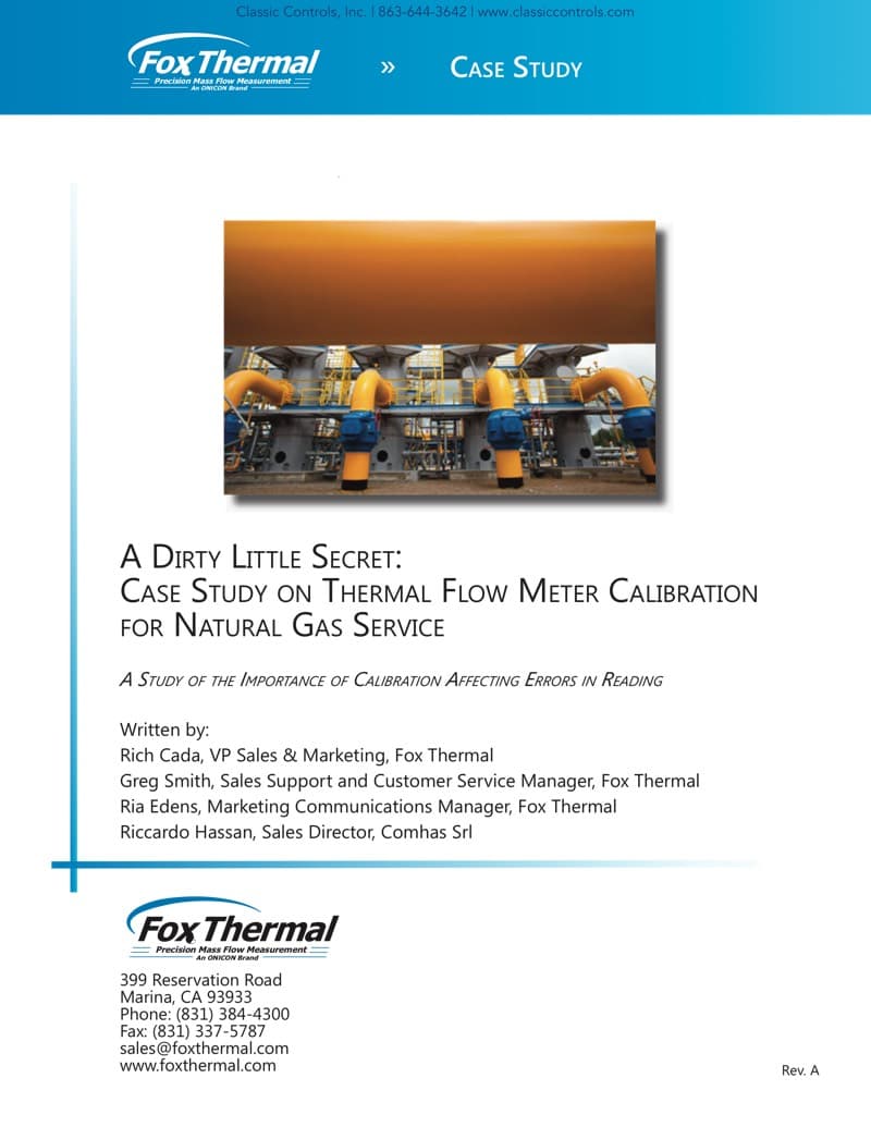 Thermal Flow Meters